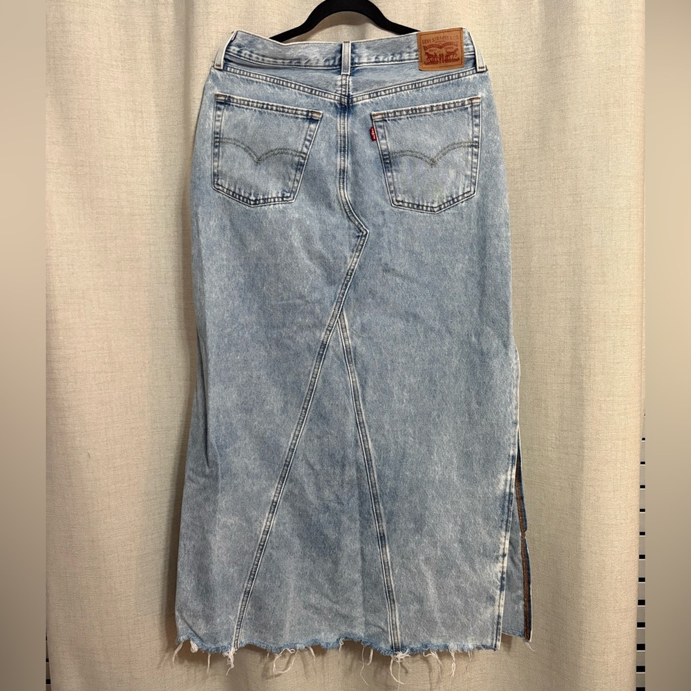 Denim Maxi Skirt - Picture 4 of 7